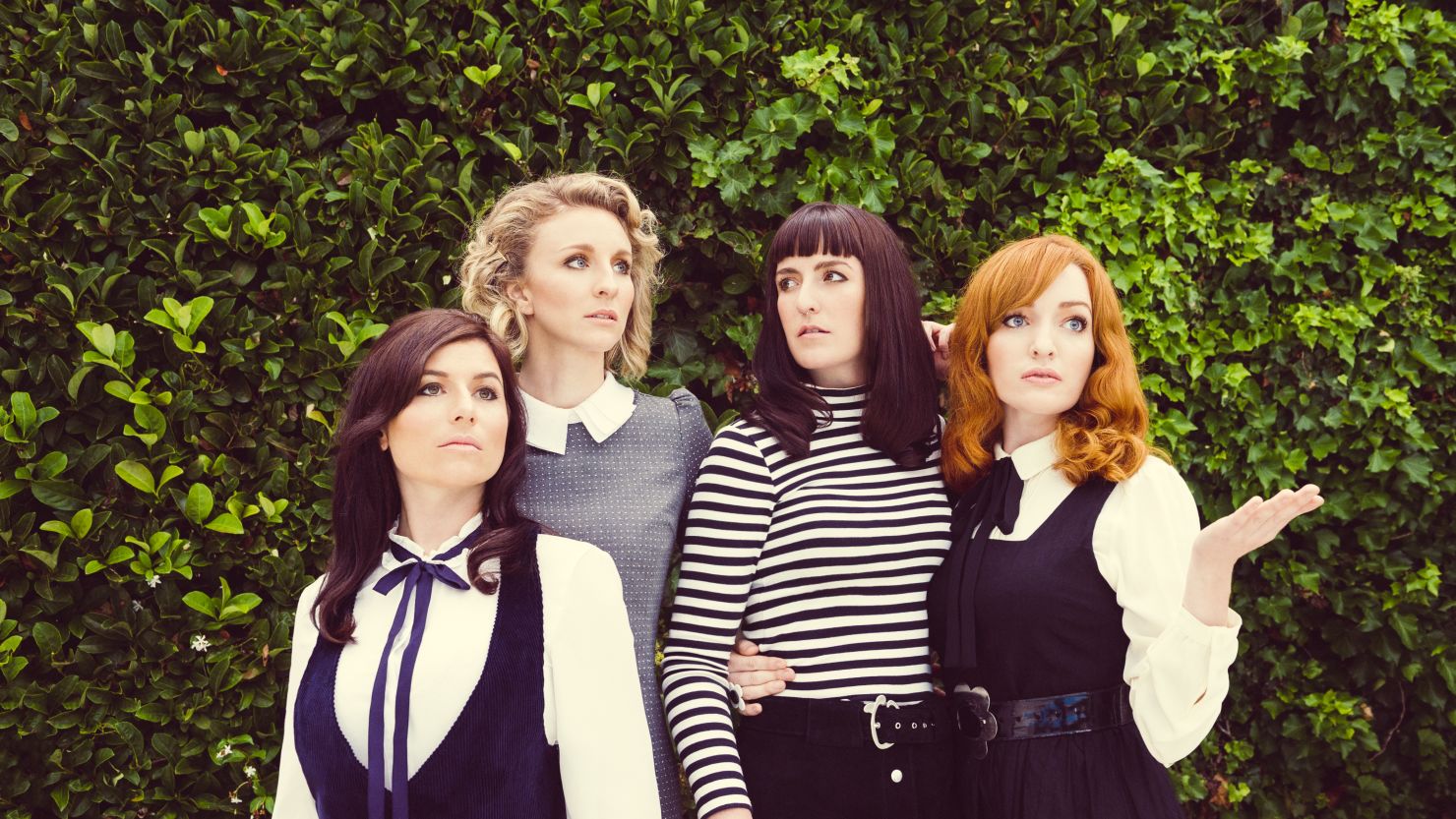 Members of Australian folk band "All Our Exes Live in Texas," from left to right: Georgia Mooney, Hannah Crofts, Katie Wighton and Elana Stone.
