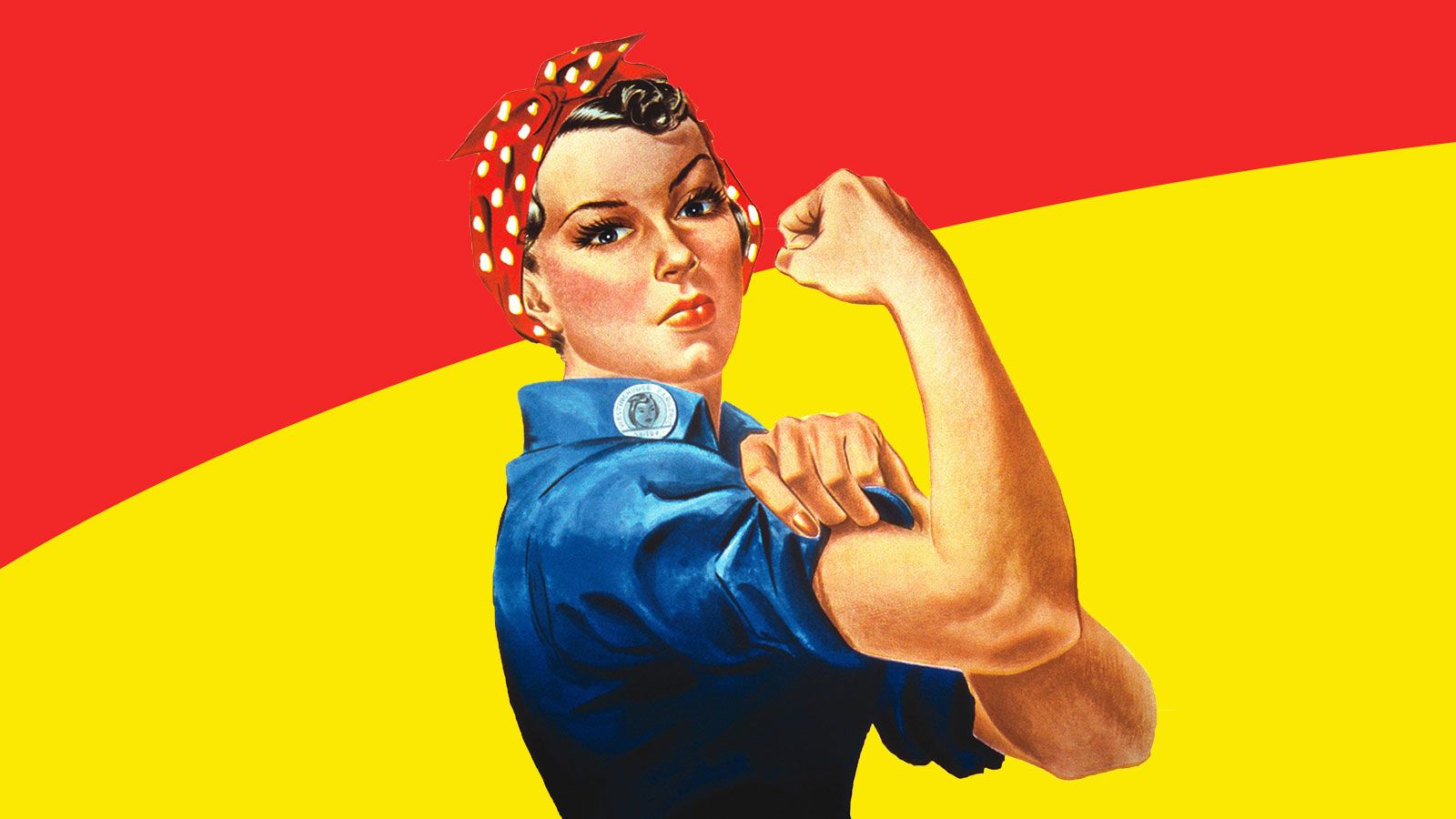 Modern we can. Клепальщицы Рози (Rosie the Riveter). Клепальщица Ро́узи. Клепальщица Рози плакат. Женщина с плакатом.