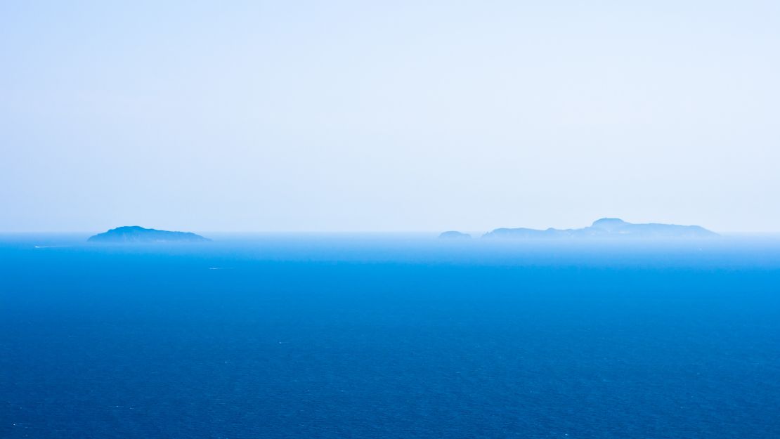 Palmarola and Ponza seen from Circeo.