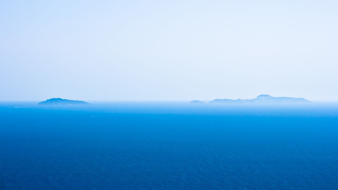 Palmarola and Ponza seen from Circeo.