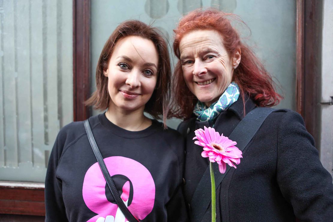 Julie Rowan, 50, and her daughter Emilia, 30, from Dublin.