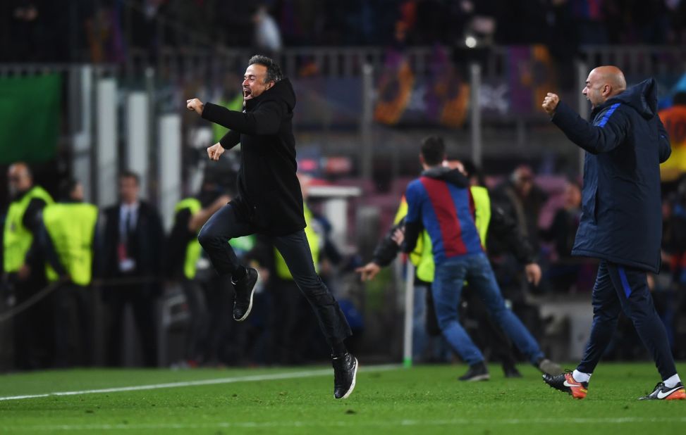 From 4-0 down to 6-5 up, Enrique -- who is leaving Barca at the end of this season -- had overseen perhaps the greatest Champions League knockout stage comeback of all time. 