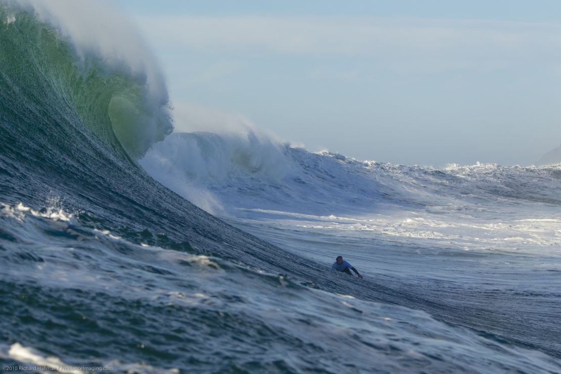 Bertish is also known as a big wave surfer who has competed all over the world.