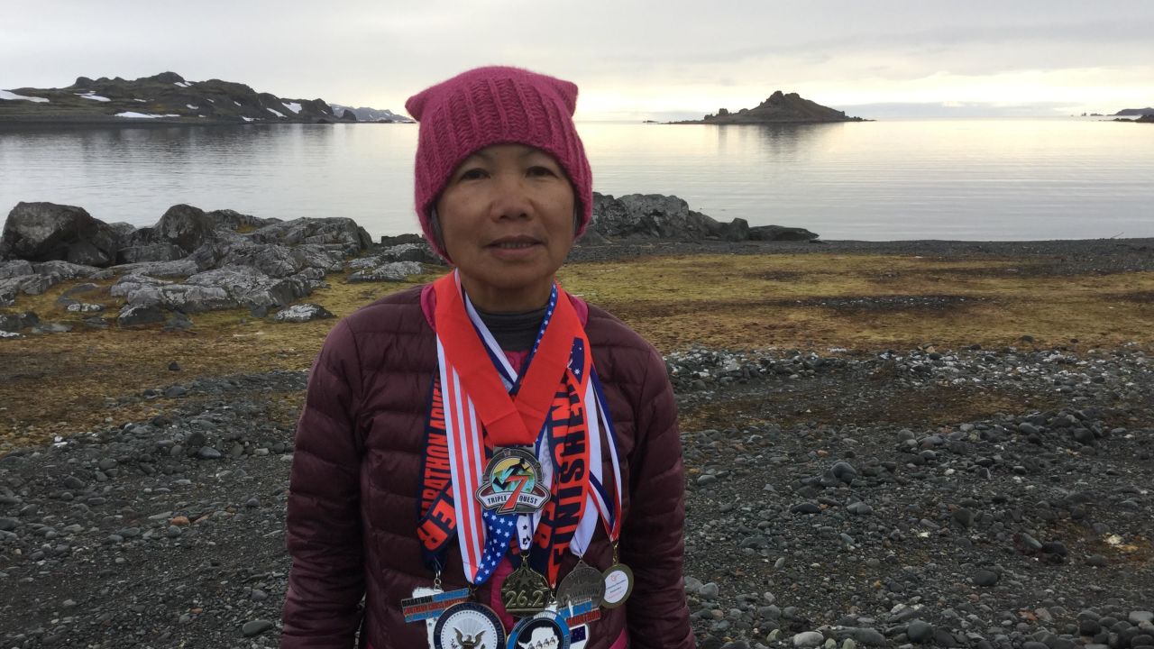 Despite her marathon training, Chau Smith still works 10-hour days.