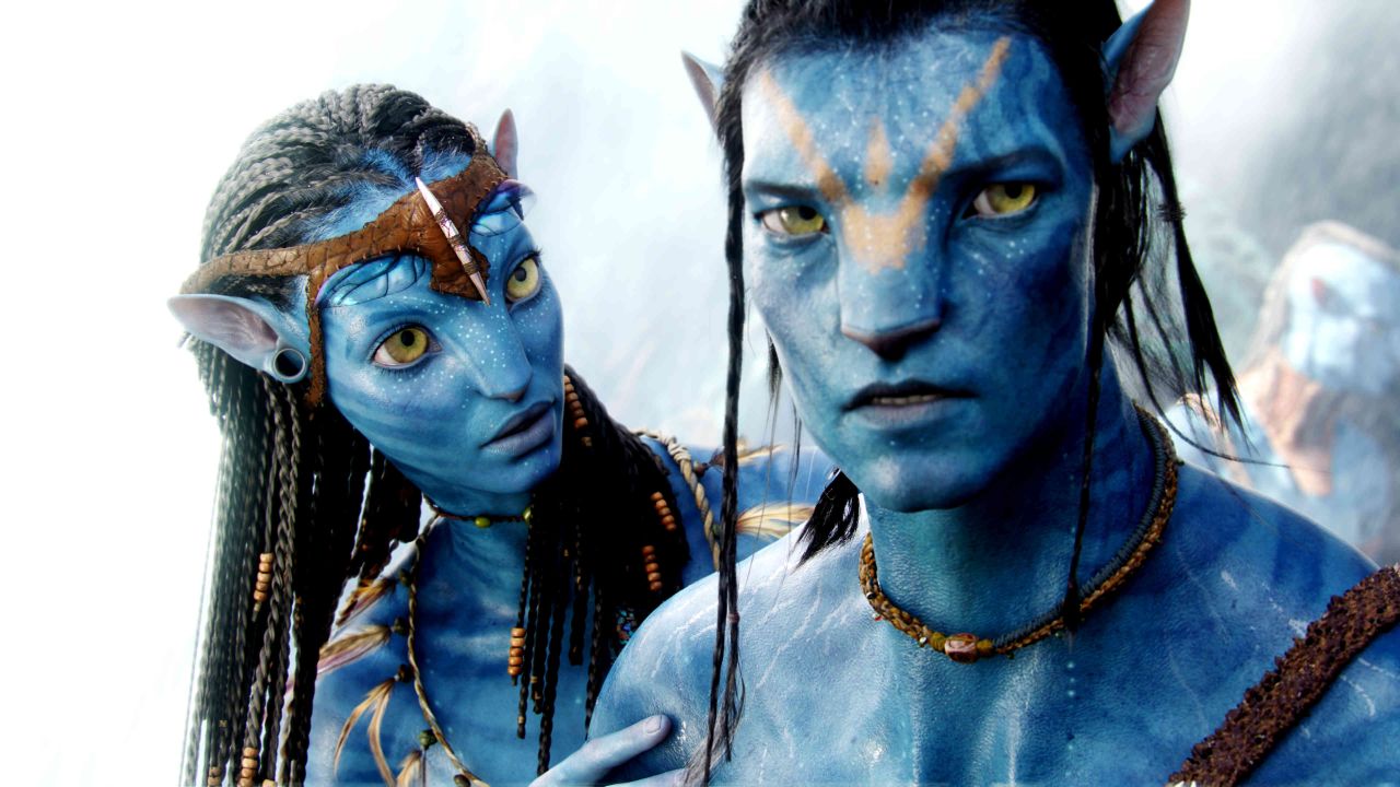 "Avatar," a 2009 science fiction film written and directed by James Cameron, features animated blue creatures called the Na'vi. 