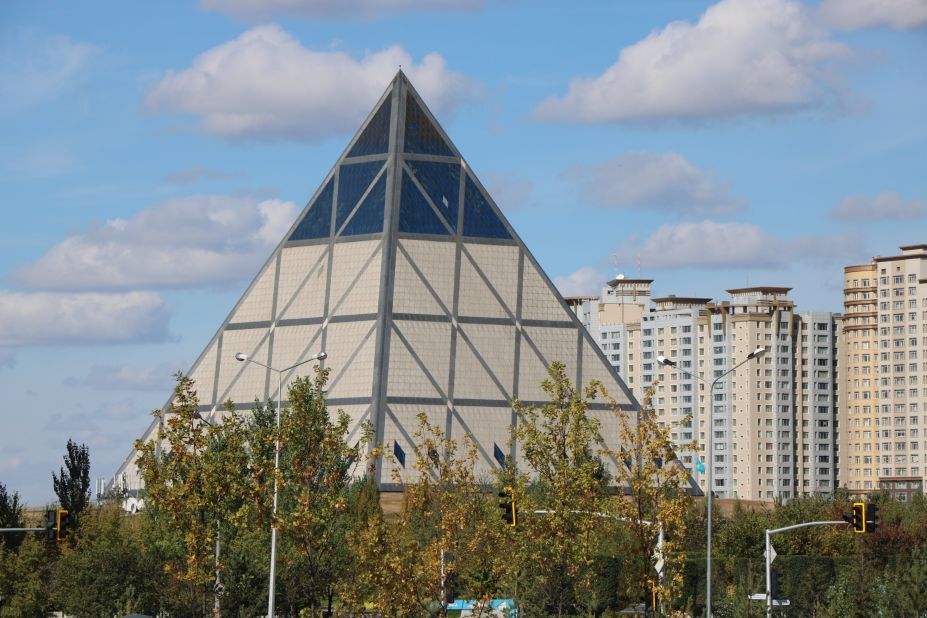 <strong>Fostering diversity:</strong> Another work by Foster and Partners, the pyramid-shaped Palace of Peace and Accord is hard to miss. The glass building opened in 2006 and has since played host to the Congress of Leaders of World and Traditional Religions, as well as a library, opera house and culture museum.