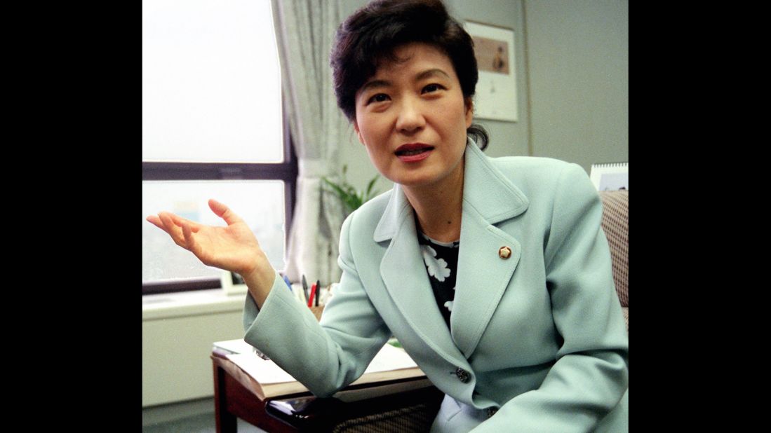 Park speaks during an interview in May 1999. She said she was persuaded to rejoin politics after seeing the effects of the Asian economic crisis in the late 1990s. She served as a lawmaker in the National Assembly from 1998 to 2012.