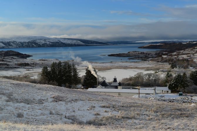 The location is even more scenic after snowfall.