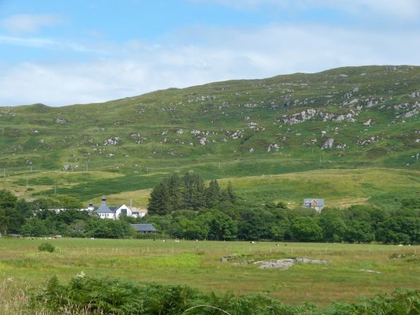 The main access route is a single track road for much the way. 