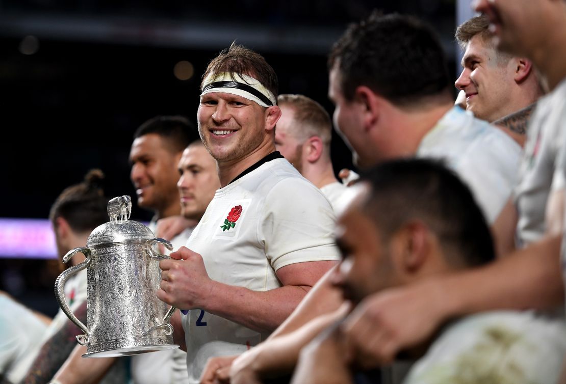 England coach Eddie Jones said captain Dylan Hartley (pictured) would keep the players' "feet on the ground"