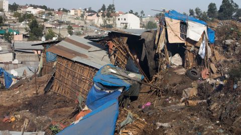 Dwellings shown after a landslide in the main city dump of Addis Ababa, Ethiopia, on March 12, 2017.