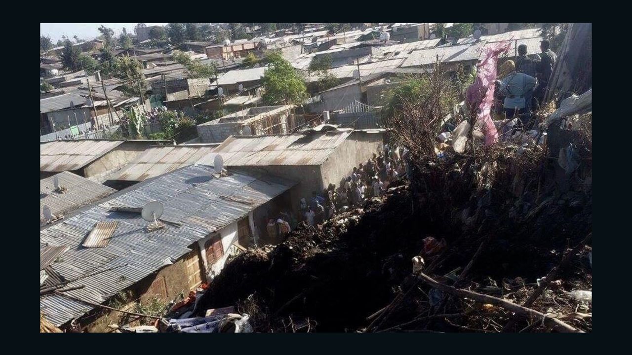 A staff member with the Canadian-based non-profit Hope for Korah captured photos Sunday morning of the devastation following the landslide near Addis Ababa, Ethiopia. Eve Pohl, executive director of HFK, told CNN they have "staff on the ground and people who are of course caught up in this tragedy and rescue effort."