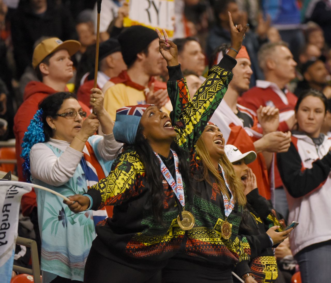 The rugby sevens world series has a reputation for attracting vibrant crowds, and Vancouver was no exception. The hosts estimated <a href="http://www.canadasevens.com/press-release/record-crowd-set-for-2017/" target="_blank" target="_blank">76,000</a> would attend over the weekend, a 26% increase on last year.