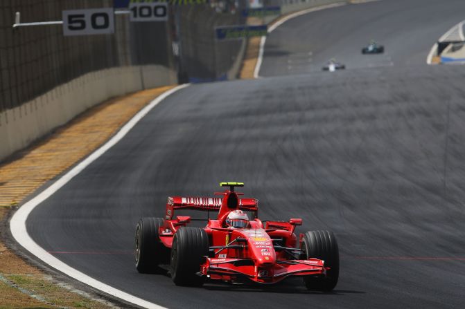 With what appears to be a more competitive Ferrari this season, Raikkonen will be hoping that he can repeat the form displayed in 2007 (pictured) when he won his only world title.