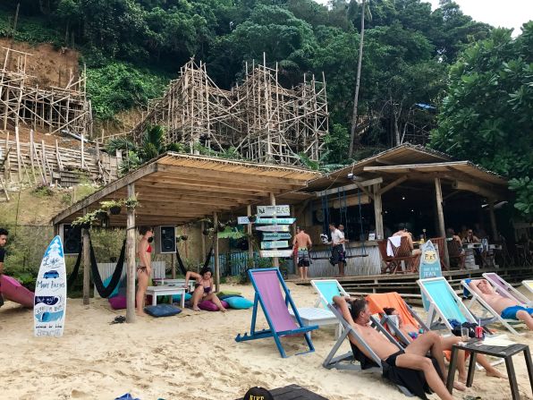 <strong> Marimegmeg Beach: </strong>The Birdhouse is located at the end of popular Marimegmeg Beach, high above the beach bars and crowds. 