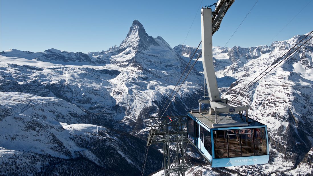 <strong>Matterhorn Ski Paradise, Switzerland: </strong>Draped over the slopes below the majestic Matterhorn are the linked ski areas of Zermatt in Switzerland and Cervinia/Valtournenche in Italy's Aosta Valley, which make for a vast mountain playground surrounded by some of the Alps' highest peaks.