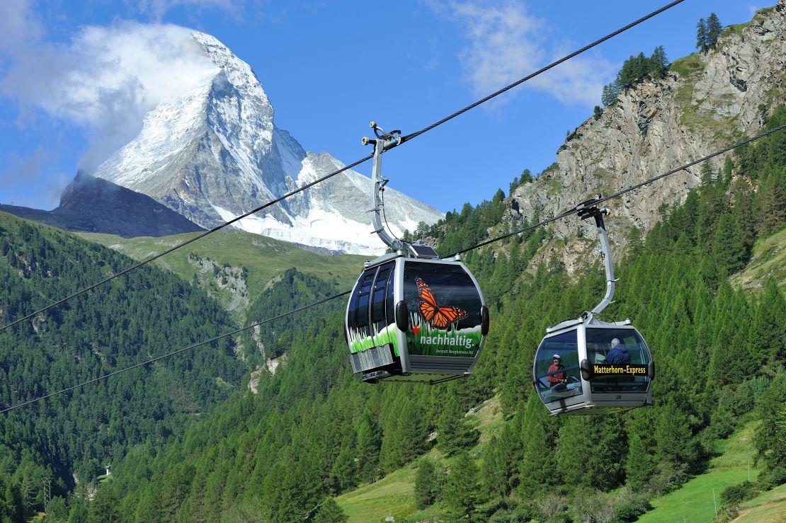 Historic Zermatt is a popular summer training base for international ski teams.