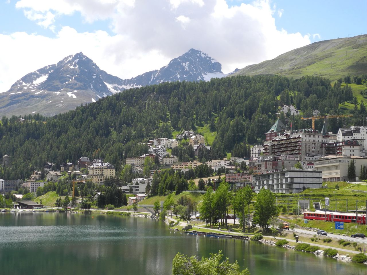St Moritz is a picturesque skiing hotspot.