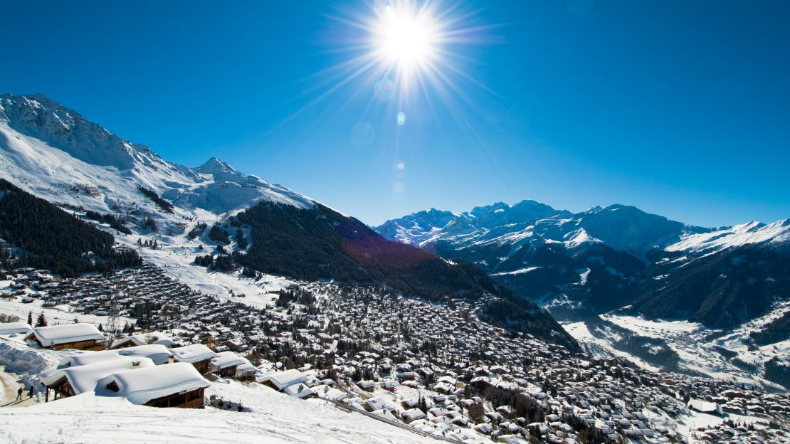 Verbier: Known for chic chalets and expert terrain.