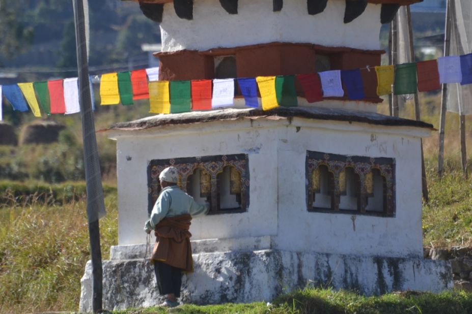 <strong>Prayer wheels</strong>: Integral to Buddhism, the religion of almost 75% of Bhutan's population, the wheels depict symbols and mantras and spinning them is like reciting prayers.