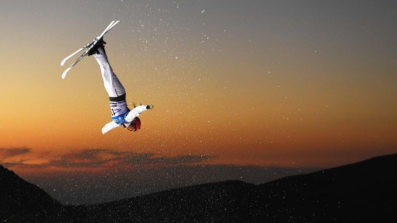Catrine Lavallee, a freestyle skier from Canada, soars through the air during the World Championships in Sierra Nevada, Spain, on Friday, March 10. She finished seventh in the aerials. <a href="index.php?page=&url=http%3A%2F%2Fwww.cnn.com%2F2017%2F03%2F06%2Fsport%2Fgallery%2Fwhat-a-shot-sports-0307%2Findex.html" target="_blank">See 34 amazing sports photos from last week</a><br />