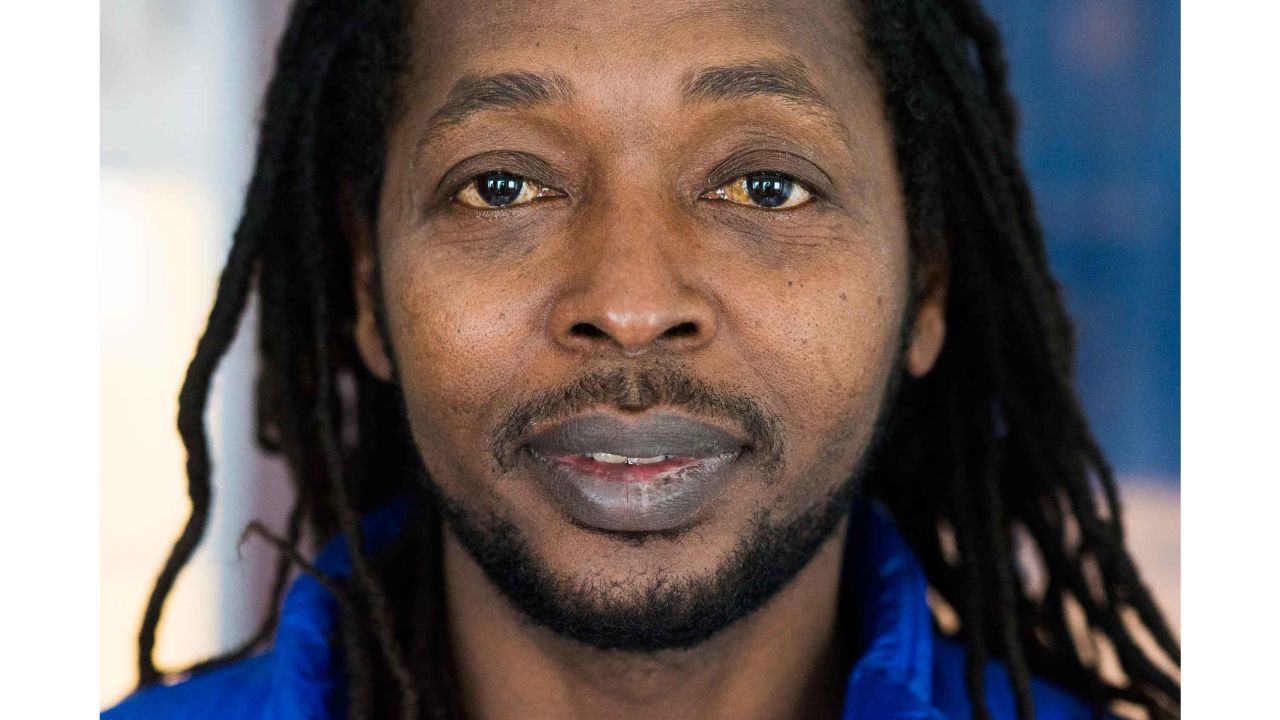 Khalid Jone, photographed in February 2017, at the We Are Here group's Reigersbos location in Amsterdam.
