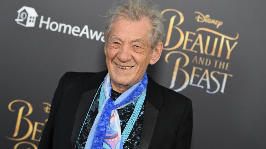 Actor Sir Ian McKellen attends the New York special screening of Disney's live-action adaptation 'Beauty and the Beast' at Alice Tully Hall on March 13, 2017 in New York City. / AFP PHOTO / ANGELA WEISS        (Photo credit should read ANGELA WEISS/AFP/Getty Images)