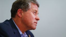 Republican Congressman Charlie Dent speaks during an interview at his campaign office in  Allentown, Pennsylvania on November 2, 2016. 