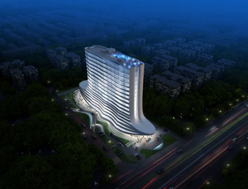 The second project by Studio Symbiosis is the Ahmedabad Hotel in Gujarat, India. 