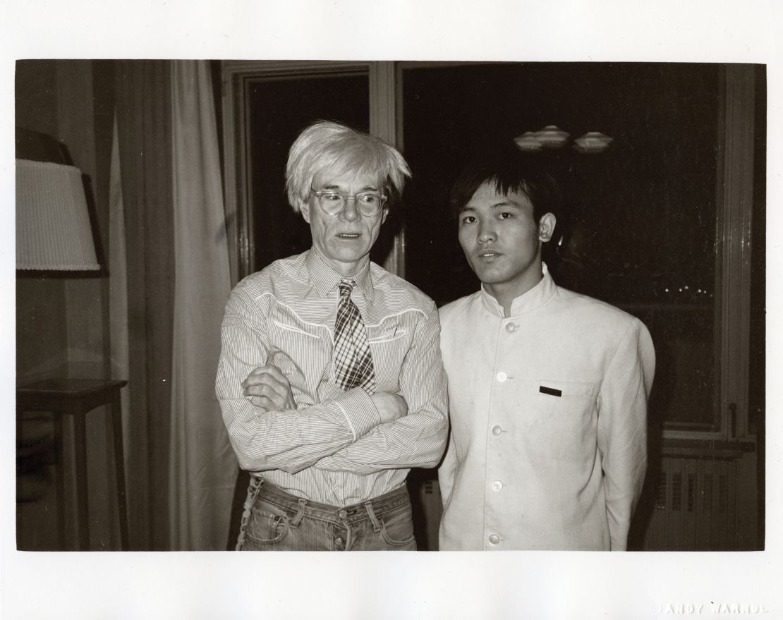 "Andy Warhol and Bellboy," by Andy Warhol, 1982