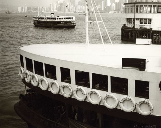 "The white body of the ferry cuts through half the image to create an interesting geometric interplay between the various elements in the shot," according to Phillips. 