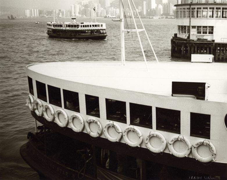 "The white body of the ferry cuts through half the image to create an interesting geometric interplay between the various elements in the shot," according to Phillips. 