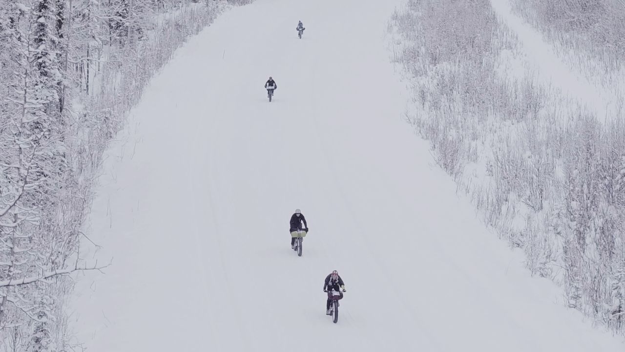 Specialized fat-tire bikes are built for such conditions. People can complete the beautiful but chilling course on a bike in anywhere from eight to 40 hours. 
