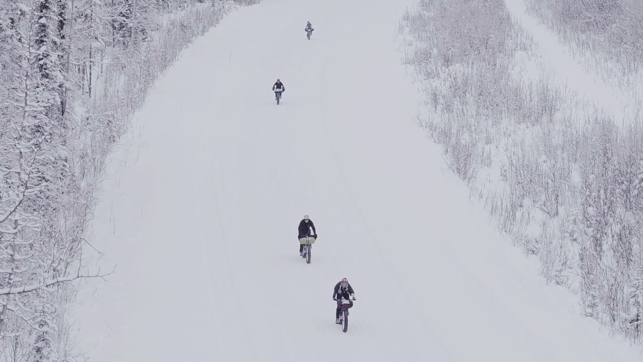 Specialized fat-tire bikes are built for such conditions. People can complete the beautiful but chilling course on a bike in anywhere from eight to 40 hours.