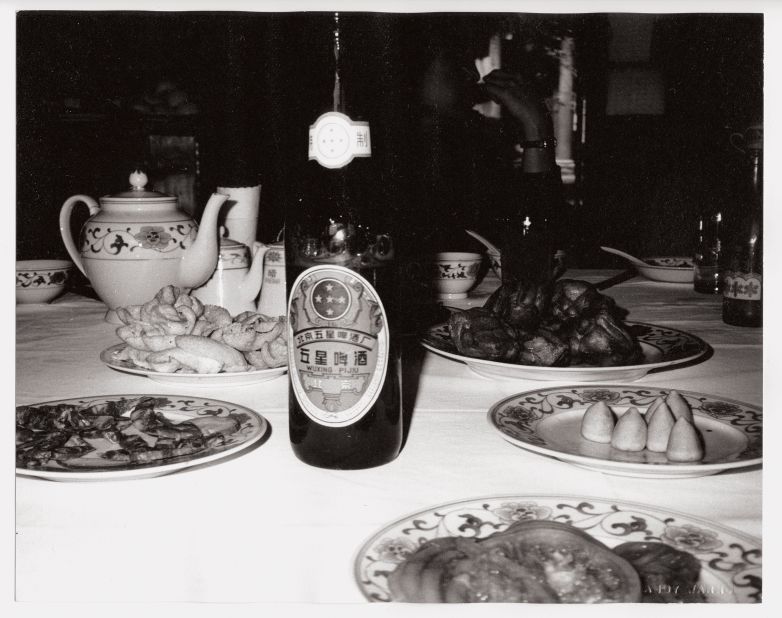 Warhol liked to feature everyday items in his works, leading Phillips auction house to brand this photo an "almost Chinese take on some signature Warhol images."