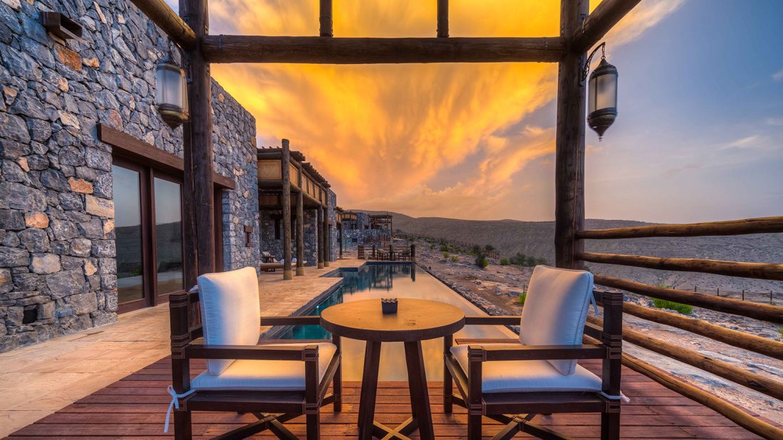<strong>Fort-inspired hotel: </strong>The design of Alila Jabal Akhdar is inspired by ancient forts and partly constructed by traditional Omani construction techniques using local stones.