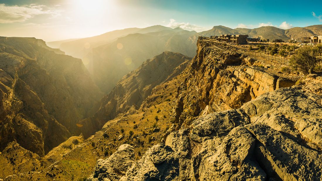 <strong>The Green Mountain: </strong>Alila Jabal Akhdar is surrounded by rocky desert terrains as well as lush terraced farms on Jebel Akhdar, or The Green Mountain as it's known in English. It's the highest point in Oman. 