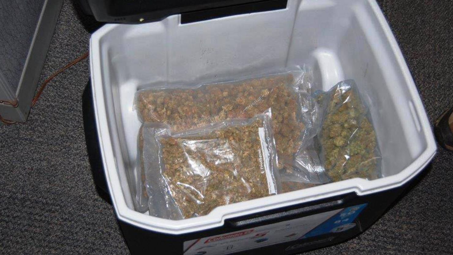 Employees discovered the marijuana while sorting donations.