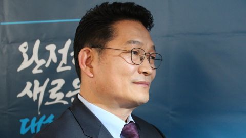 Democratic United Party lawmaker Song Young-gil in his office in Seoul, South Korea on March 13, 2017.