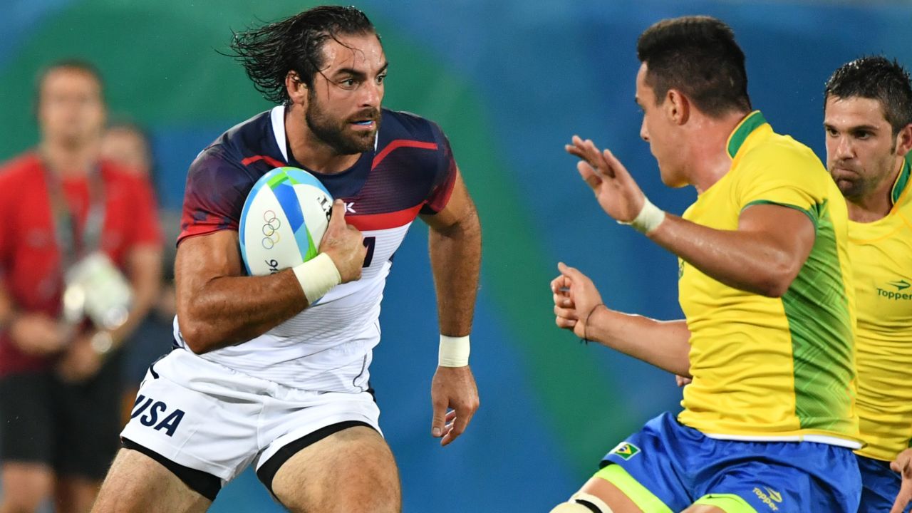 Ebner in action for the US against Brazil at the Rio 2016 Olympics.
