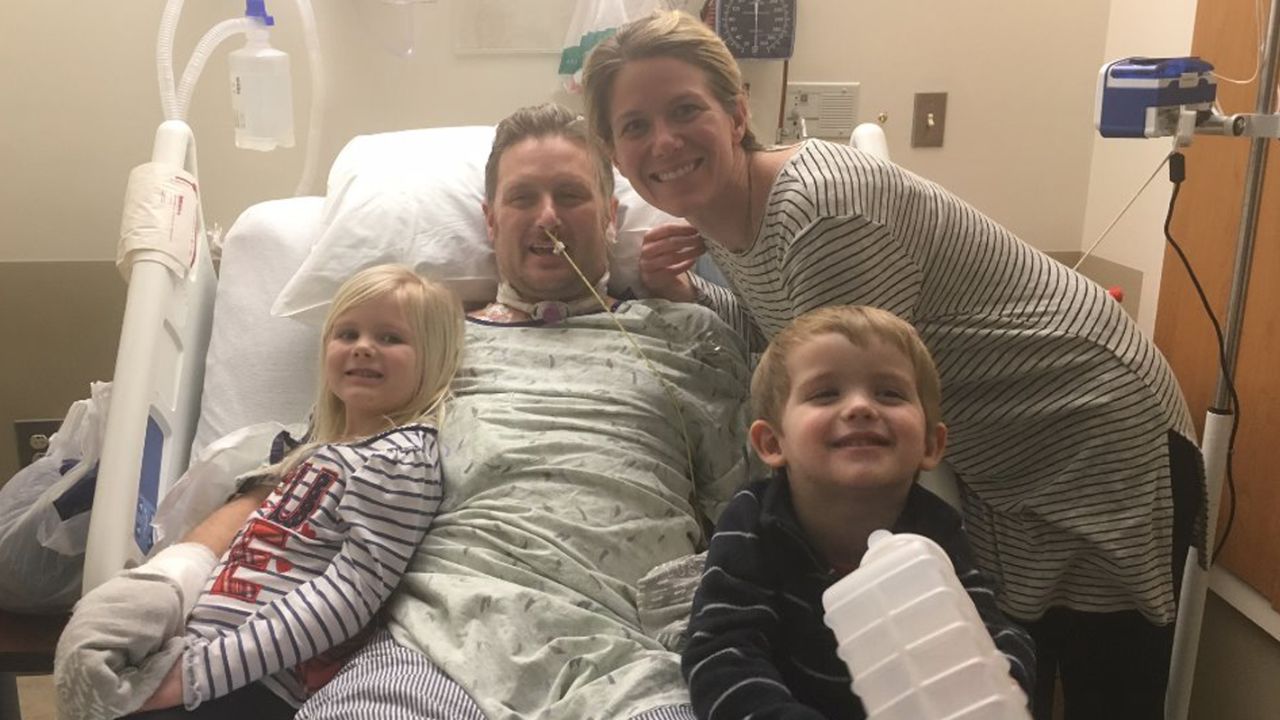 Kevin and Julie Breen and two of their children.
