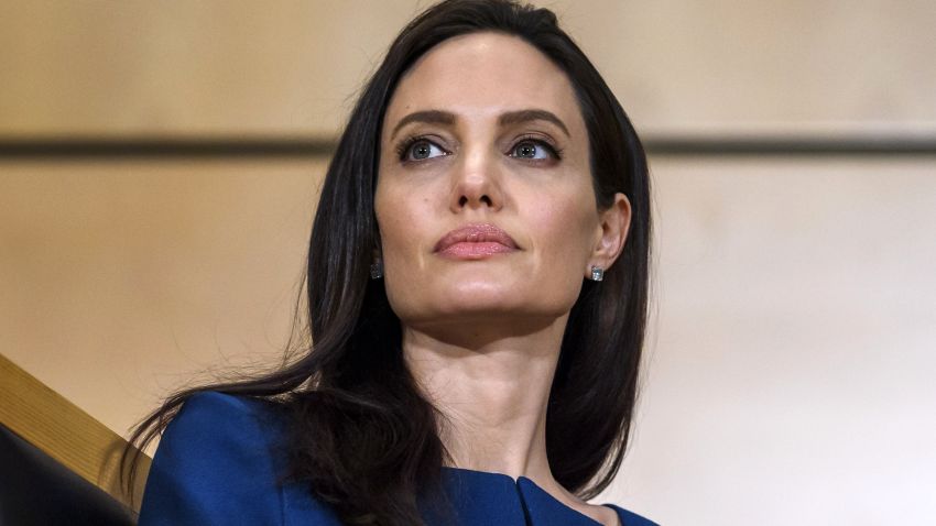 US actress and United Nations High Commissioner for Refugees (UNHCR) special envoy Angelina Jolie attends the annual lecture of the Sergio Vieira de Mello Foundation at the United Nations (UN) office in Geneva on March 15, 2017. / AFP PHOTO / Fabrice COFFRINI        (Photo credit should read FABRICE COFFRINI/AFP/Getty Images)