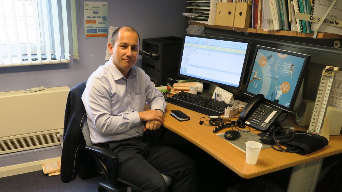 Steve Mowle works at the Hetherington Group Practice in London, contacting 50 patients, on average, each day.