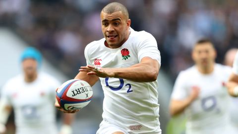 Jonathan Joseph scored a hat-trick of tries in England's record victory over Scotland.