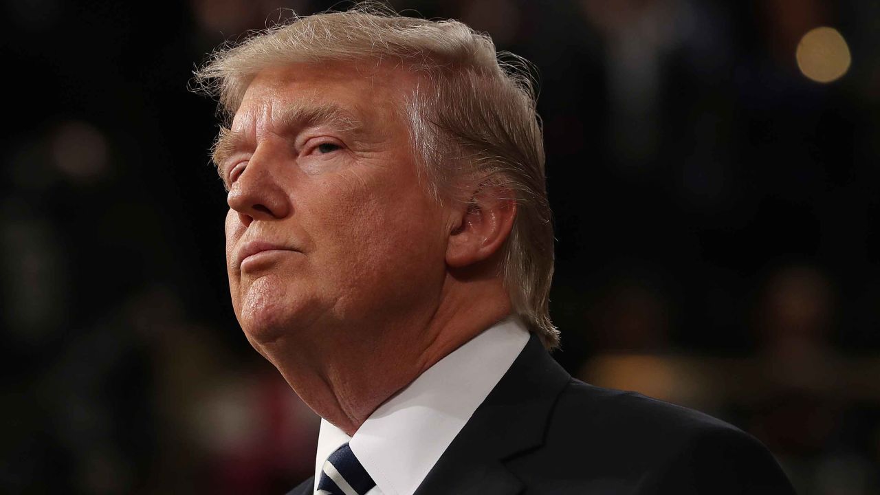 WASHINGTON, DC - FEBRUARY 28:  (AFP OUT) U.S. President Donald Trump addresses a joint session of the U.S. Congress on February 28, 2017 in the House chamber of the U.S. Capitol in Washington, DC. Trump's first address to Congress focused on national security, tax and regulatory reform, the economy, and healthcare. (Photo by Jim Lo Scalzo - Pool/Getty Images)