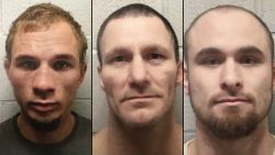 Brian Allen Moody (age 23), Sonny Baker (age 41), and Mark Dwayne Robbins (age 23) escaped out of the ventilation system of the Lincoln County Jail in Oklahoma around 11pm on March 16.