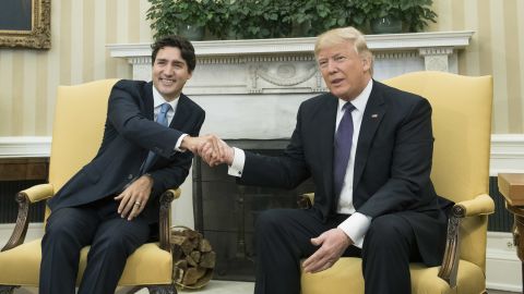 trump trudeau shake hands