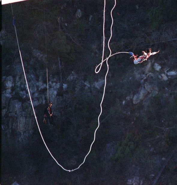 <strong>216 meters: Bloukrans Bridge, Western Cape, South Africa.</strong> Right in the heart of South Africa, the<a href="https://www.faceadrenalin.com/" target="_blank" target="_blank"> Bloukrans Bridge</a> is the highest commercial natural bungee jump in the world. Jumping from this spot gives a double dose of thrill -- a jump at this infamous jumping pod and bridge walks surrounded by South African wilderness.