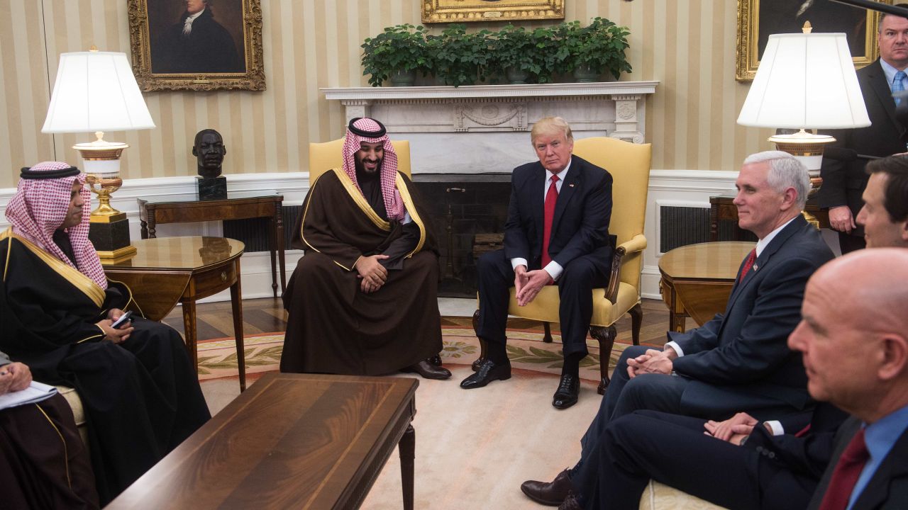 President Trump meets with Saudi Deputy Crown Prince Mohammed bin Salman in the White House Oval Office on Tuesday, March 14. Saudi officials are heralding a new era in relations after watching their stock tumble in Washington under the Obama administration. And the Trump White House <a href="http://www.cnn.com/2017/03/17/politics/trump-saudi-arabia-relationship-reset/" target="_blank">is signaling a strengthened partnership</a> as it begins to reshape US involvement in the Middle East.