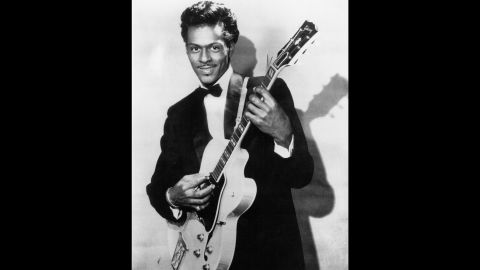 Chuck Berry, shown in 1958, hit the charts with "Maybellene" in 1955.